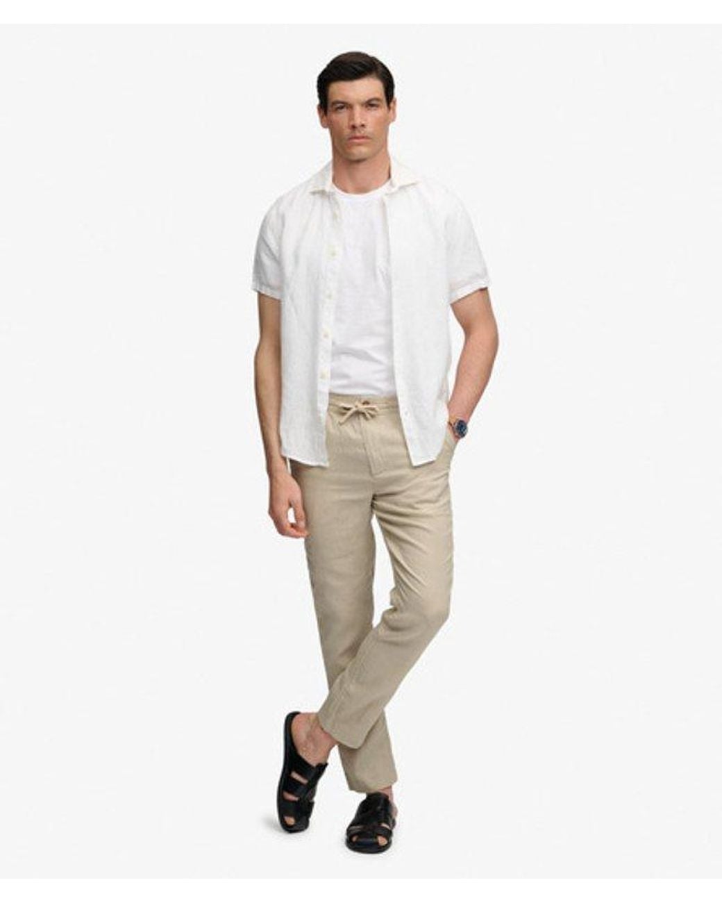 Superdry White & Co Merchant Linen Pants for men