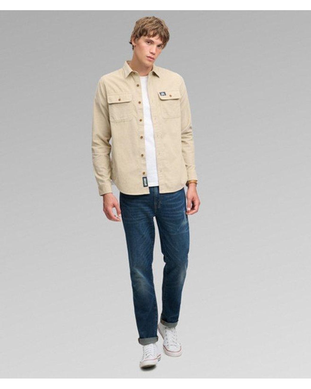 Superdry Natural & Co Trailsman Relaxed Fit Corduroy Shirt for men