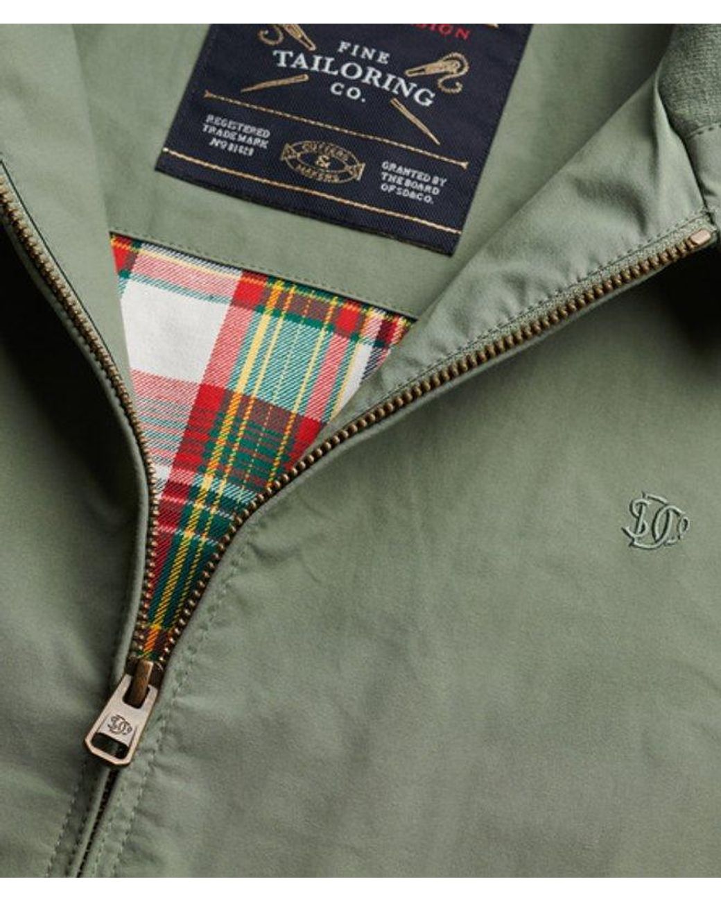 Superdry Green & Co Classic Harrington Jacket for men