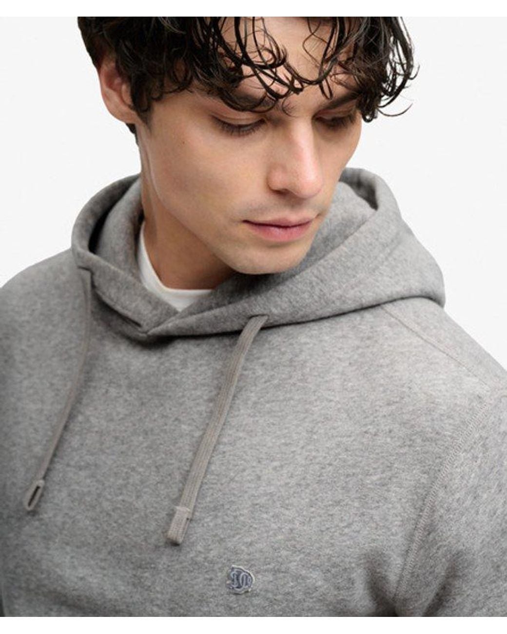 Superdry Gray & Co Essential Logo Hoodie for men
