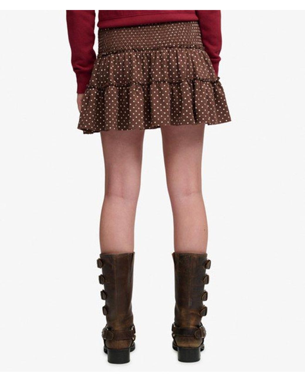 Superdry & Co Tiered Jersey Mini Skirt