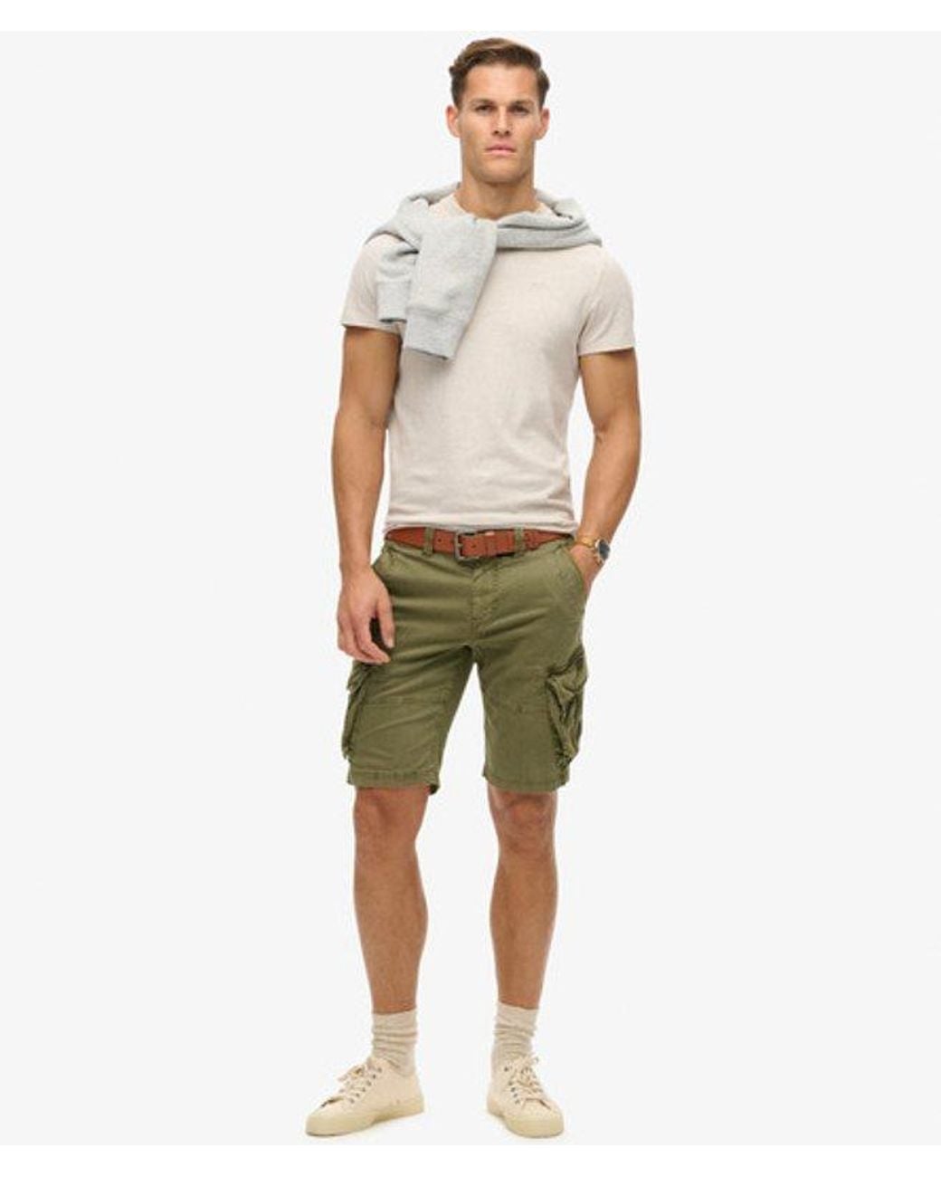 Superdry Natural Core Cargo Short Chive for men