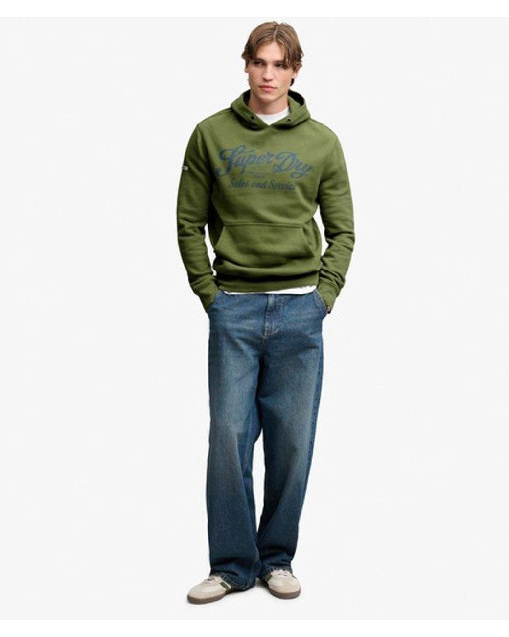 Superdry Green & Co Vintage Script Hoodie for men