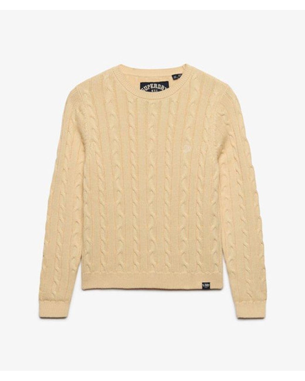 Superdry Natural & Co Essentials Cable Knit Jumper