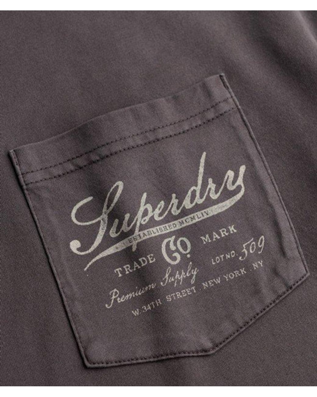 Superdry Gray Trade Loose T-Shirt for men
