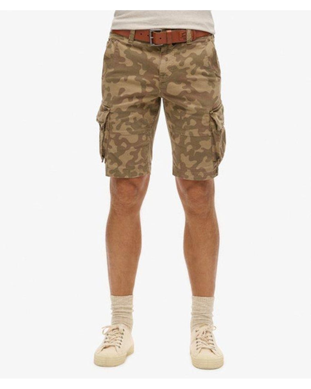 Superdry & Co Core Cargo Short Relaxed Pasvorm in het Natural voor heren