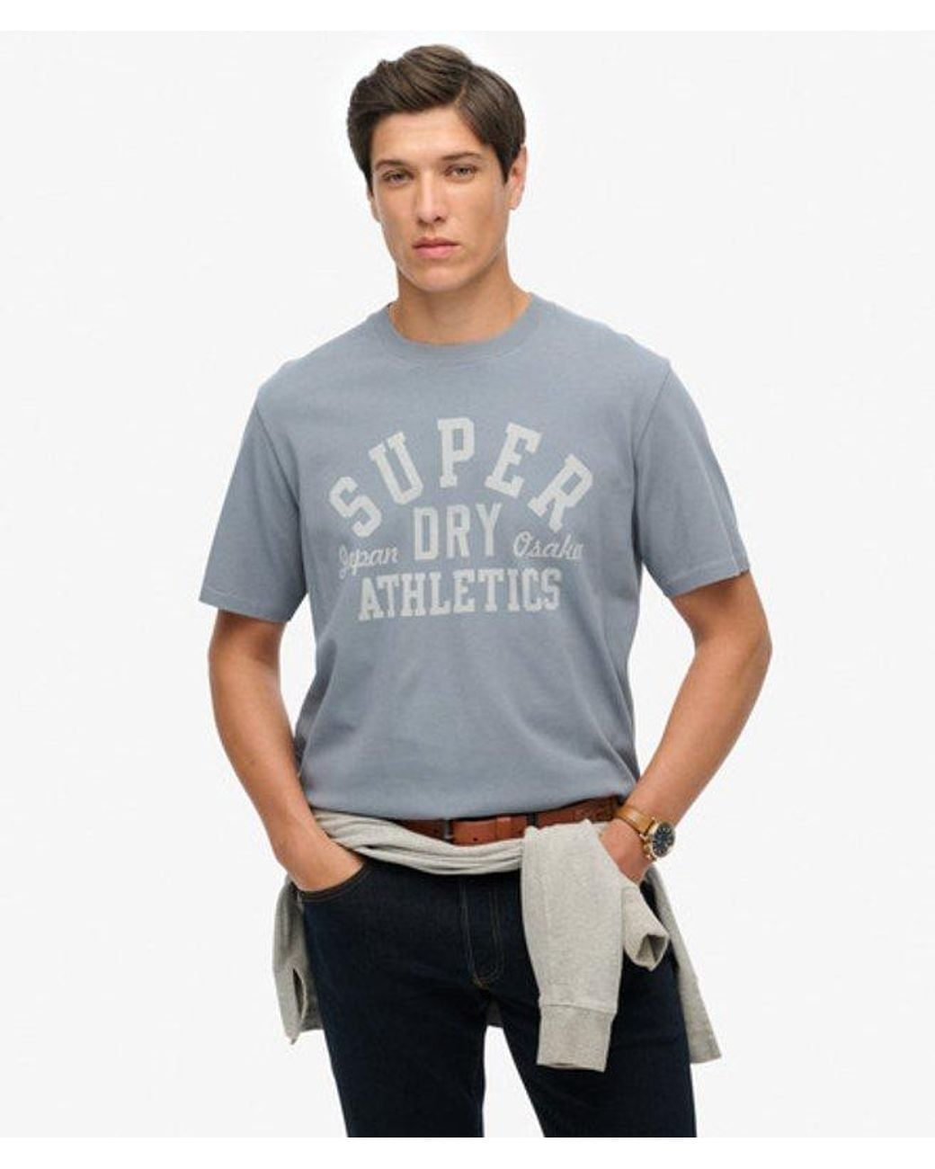 Superdry Blue & Co Vintage Athletic Essential Graphic T-shirt for men