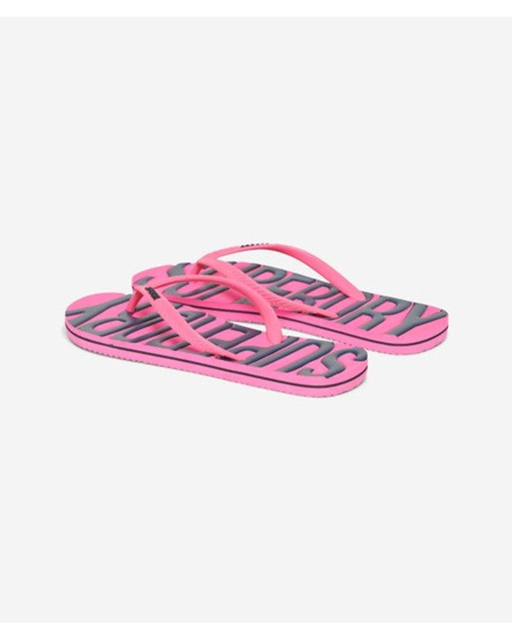 Superdry Pink & Co Vintage Vegan Flip Flops
