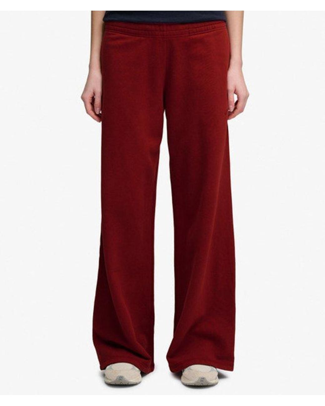 Superdry Essential Logo Wijde joggingbroek in het Red