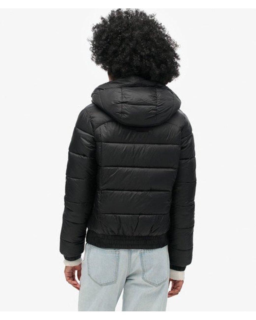 Superdry Black & Co Sports Puffer Bomber Jacket