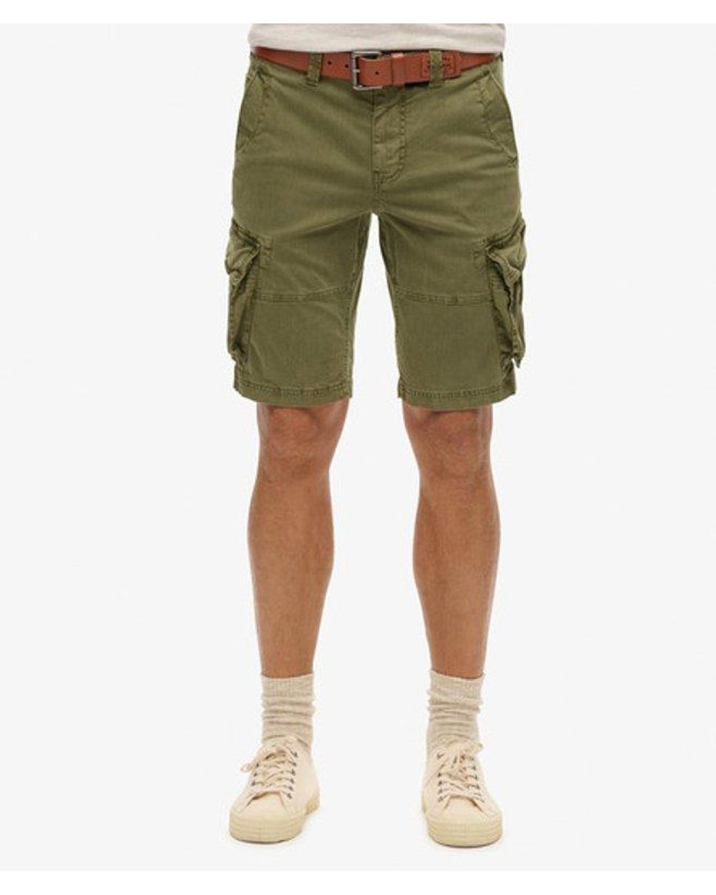 Superdry Core Cargo Short Relaxed Pasvorm in het Natural voor heren
