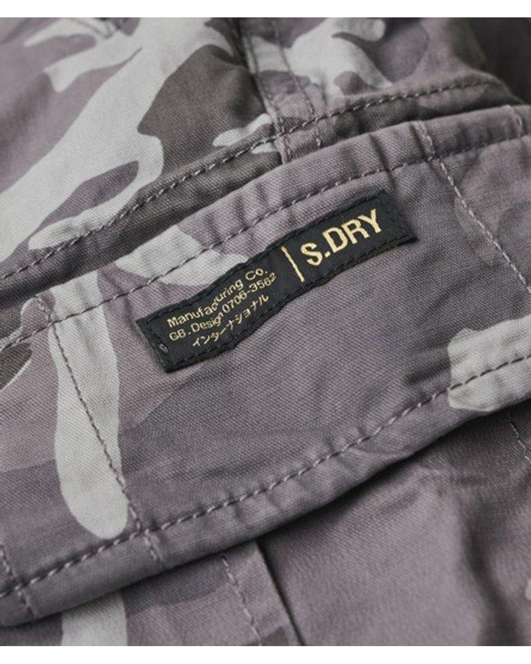 Superdry White & Co Classic Camo Print Core Cargo Shorts for men