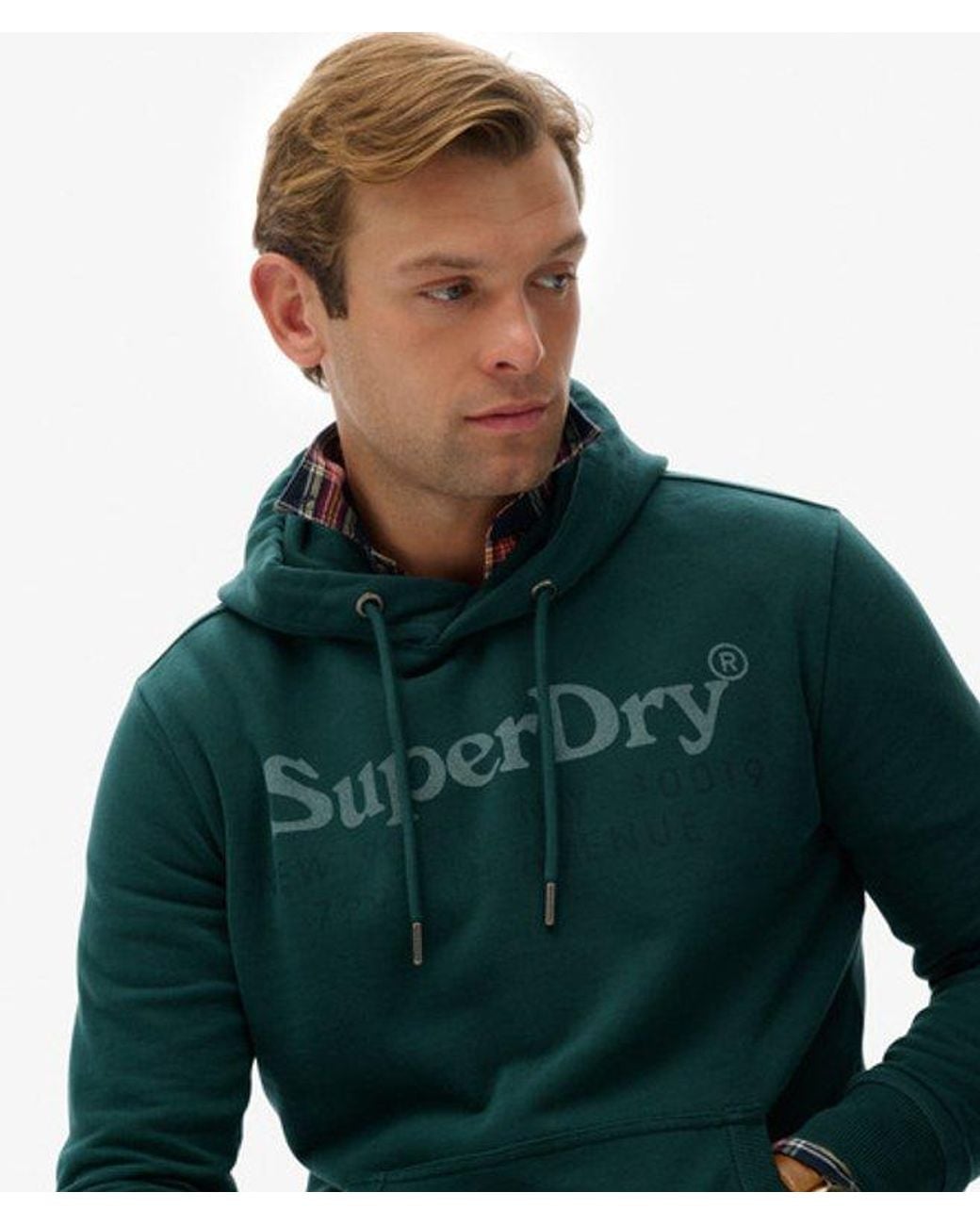 Superdry Green New York Venue Hoodie for men