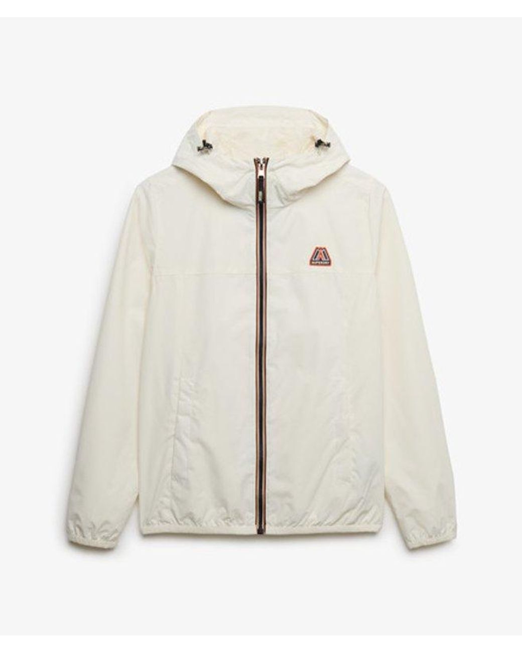 Superdry White Essential Tri Windbreaker Jacket