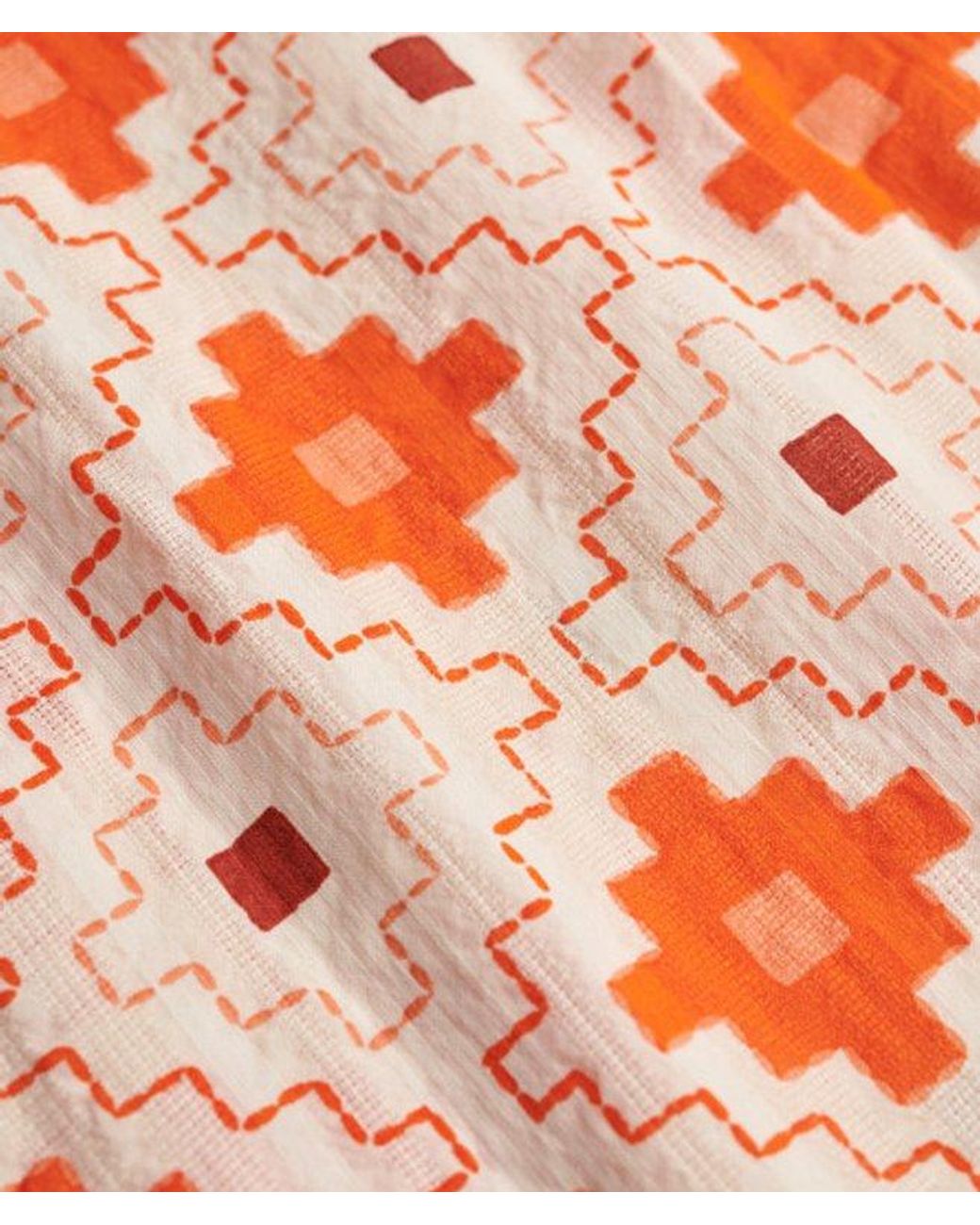Superdry Red & Co Beach Printed Short Sleeve Shirt