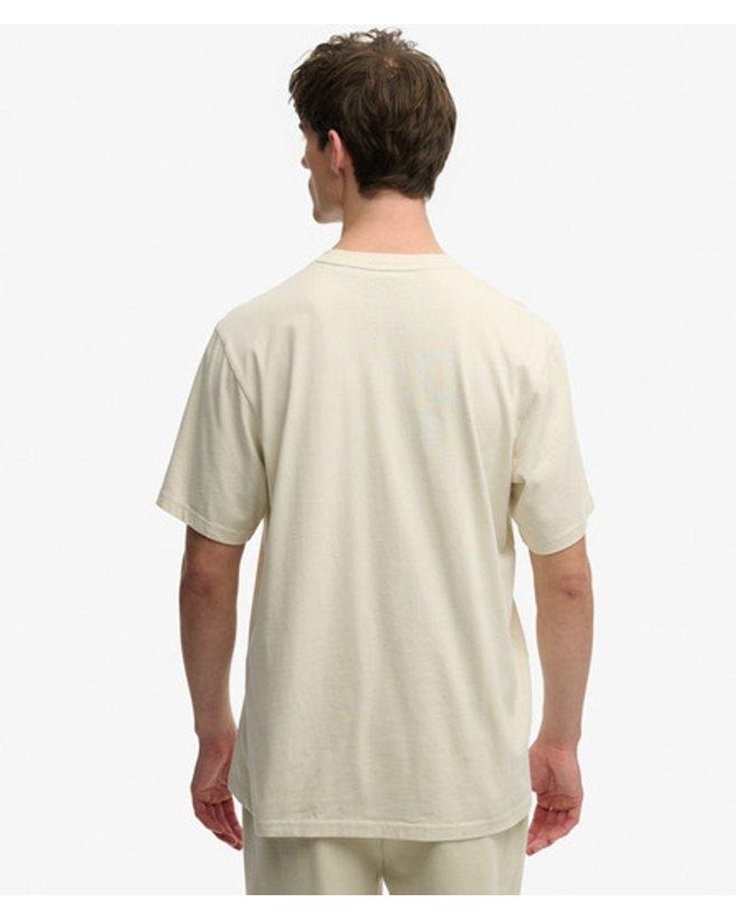 Superdry White Blank Oversized T-shirt for men