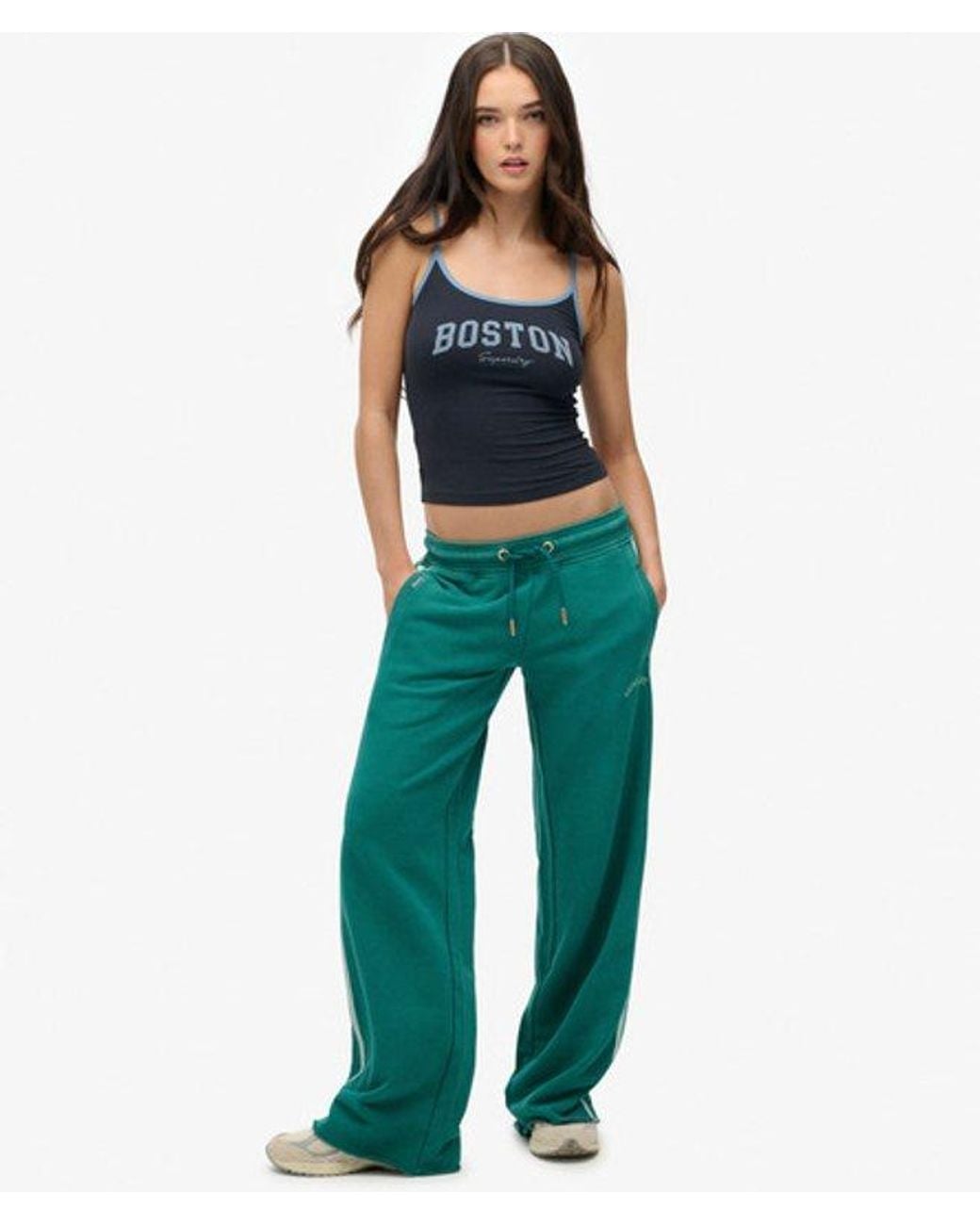Superdry Blue & Co Athletic Essentials Logo Straight joggers
