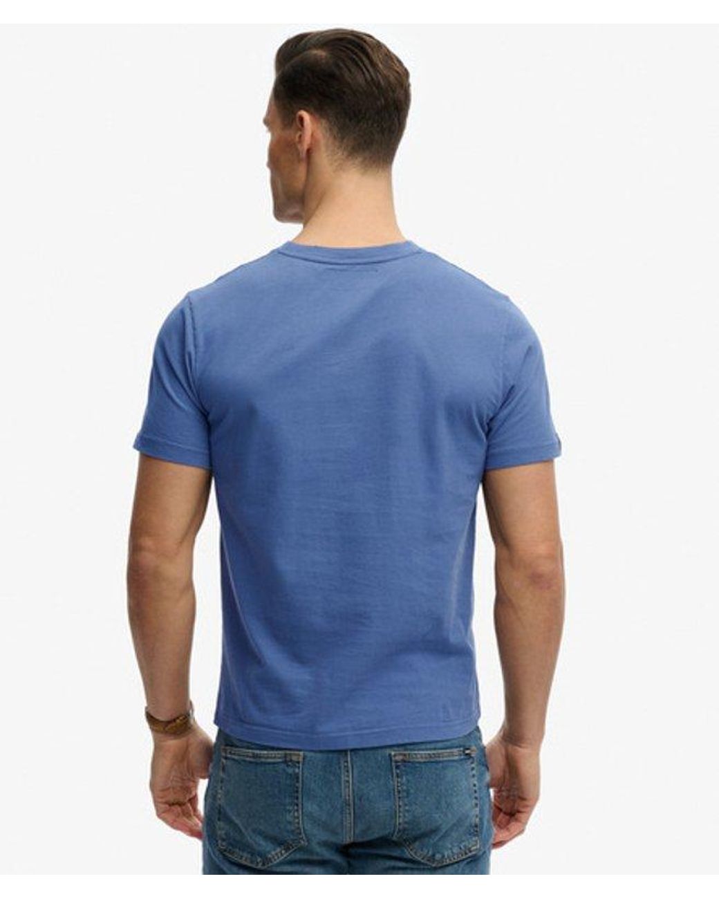 Superdry Blue Lo-Fi Dockside T-Shirt for men