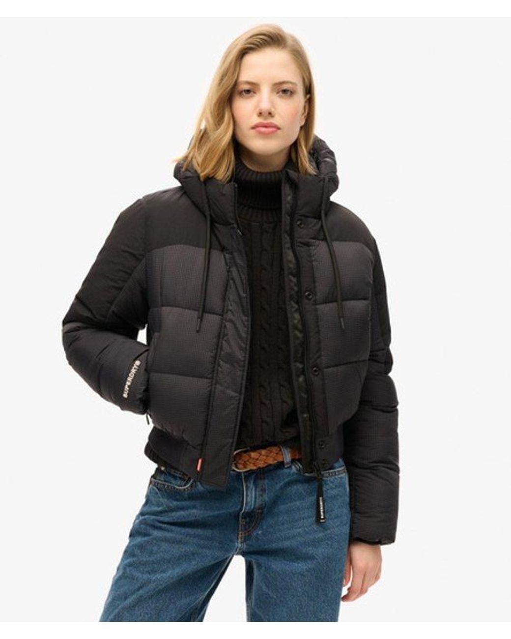 Superdry Black & Co Ripstop Padded Bomber Jacket