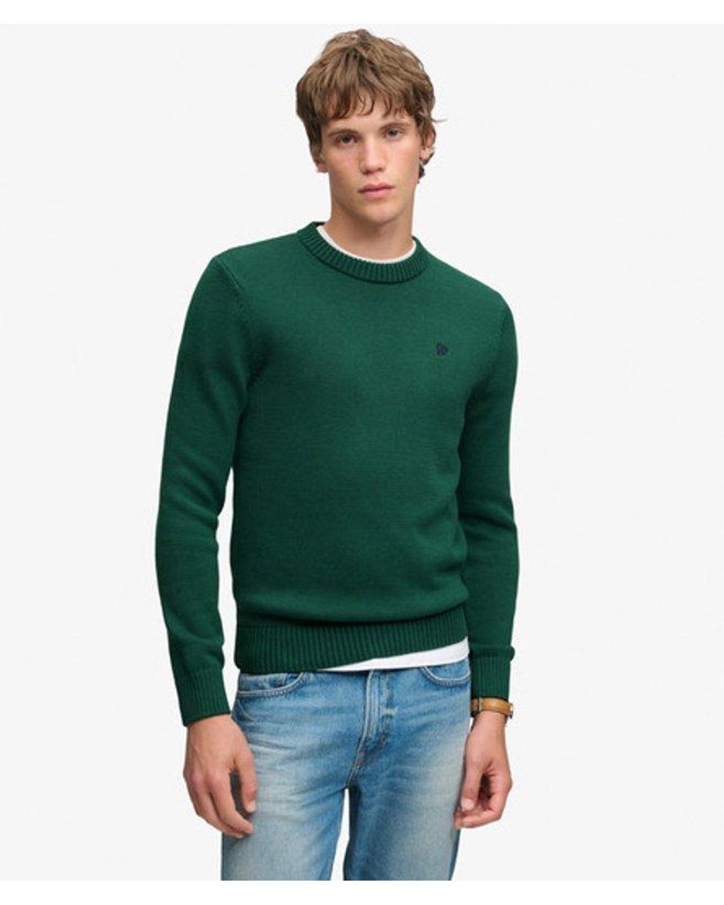 Superdry Green & Co Preppy Cotton Jumper for men