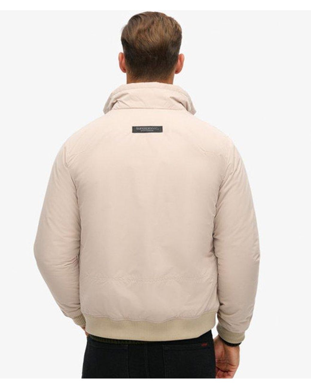 Superdry Natural Classic Embroidered Sports Harrington Jacket for men