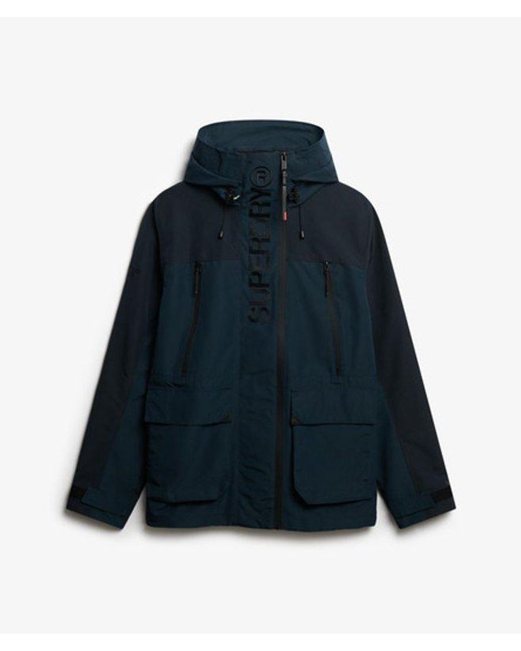 Superdry Colour Block Windbreaker Jas in het Blue voor heren