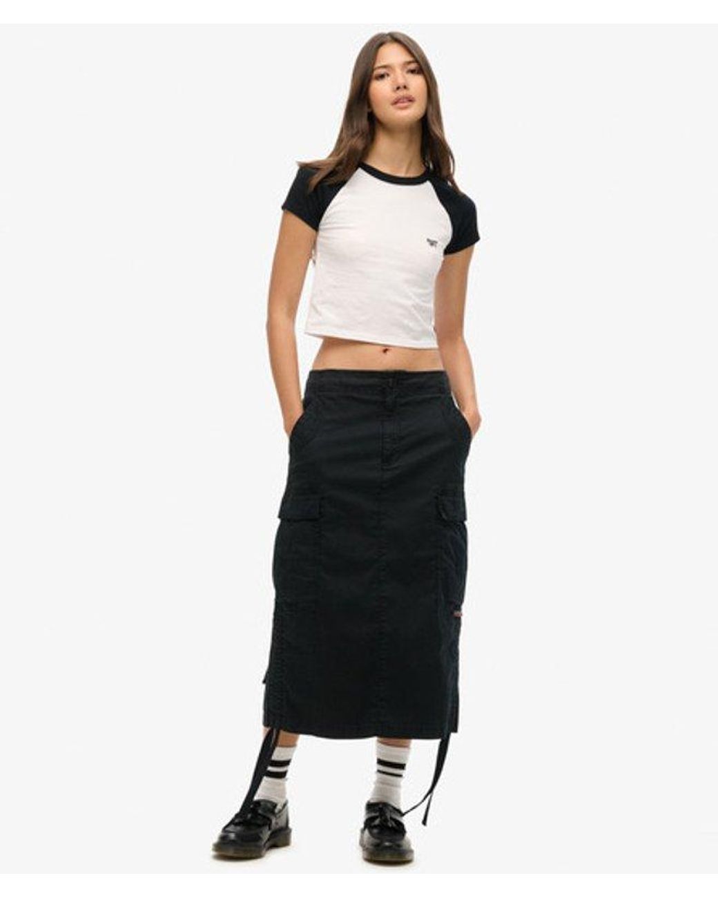 Superdry White & Co Cargo Midi Skirt