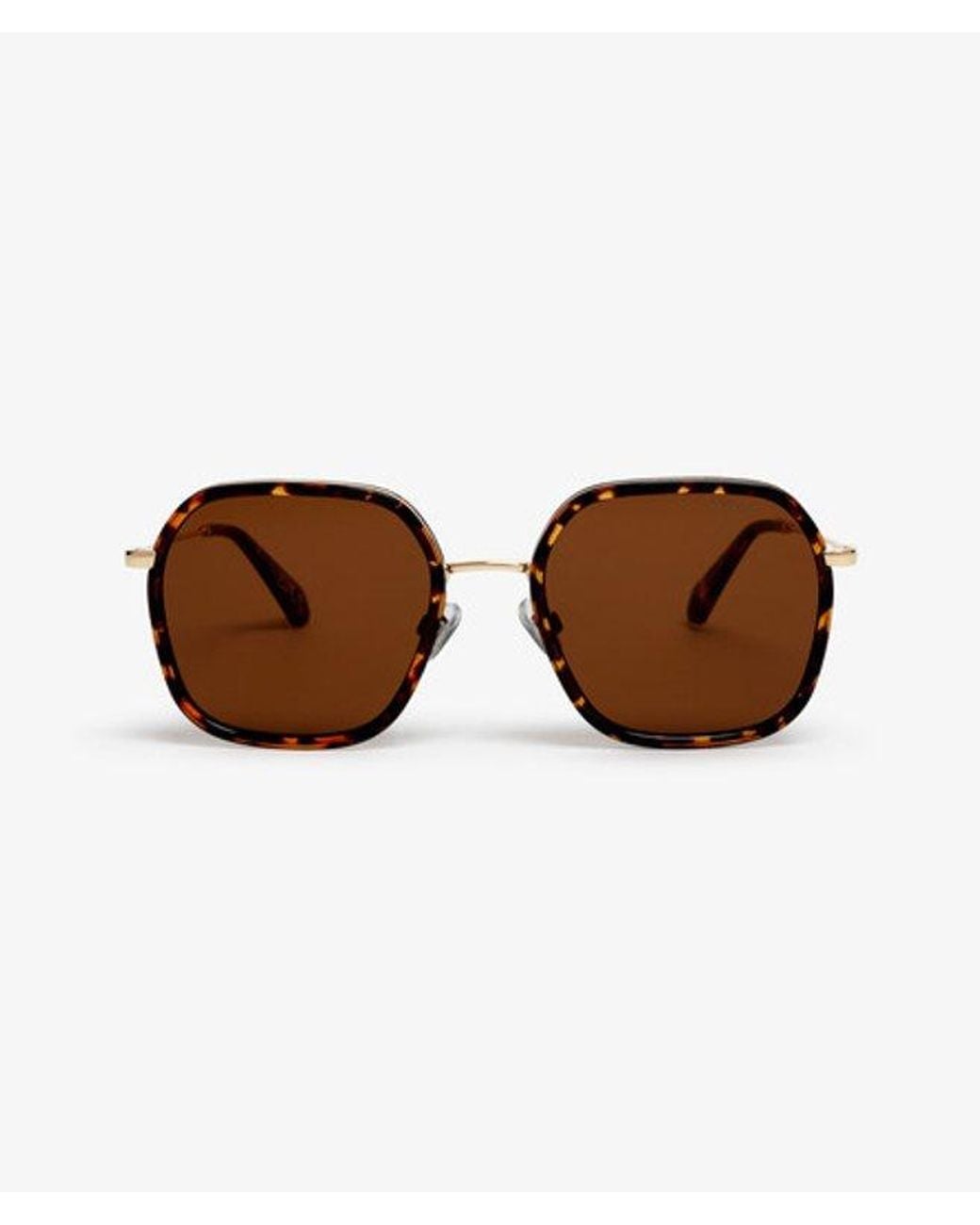 Femme Lunettes De Soleil Carrées En Métal Taille: 1Taille Superdry en coloris Brown