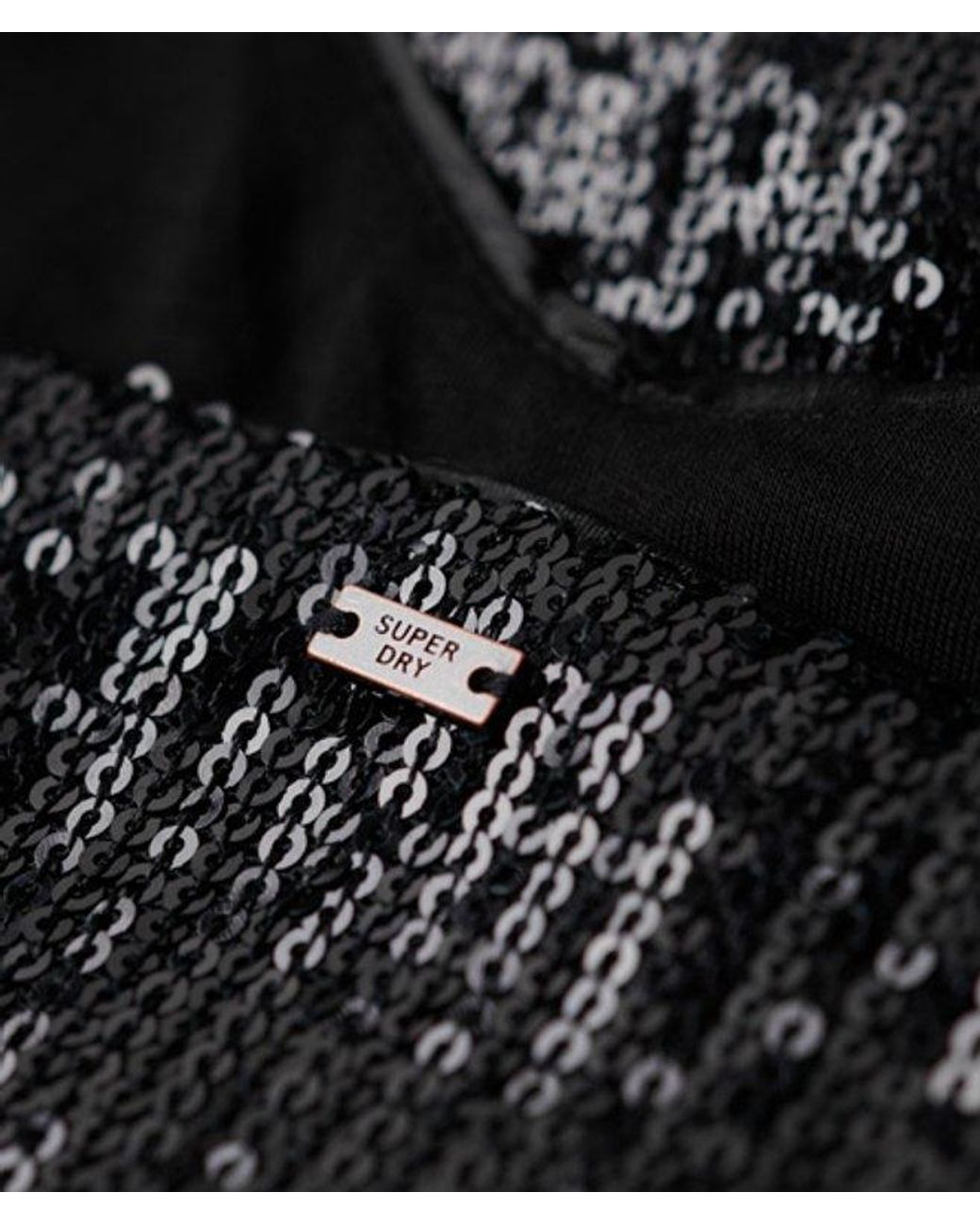 Superdry Black & Co Sequin Cami Mini Dress