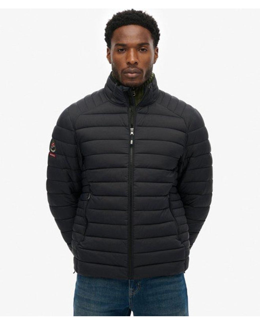 Superdry Black Fuji Lite Padded Jacket for men