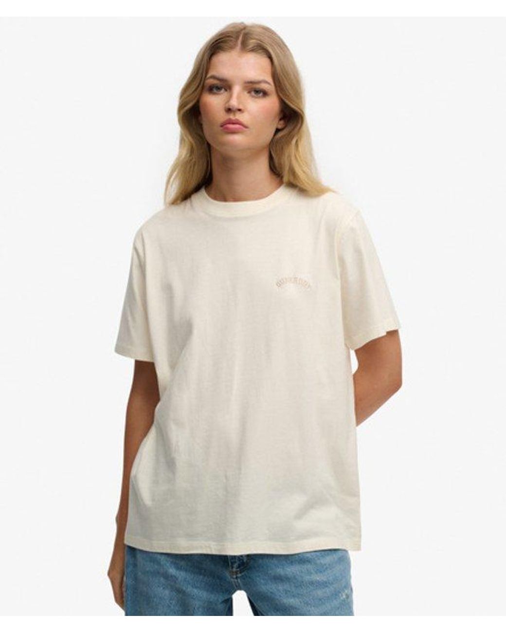 Superdry White & Co Essential Logo Loose T-shirt