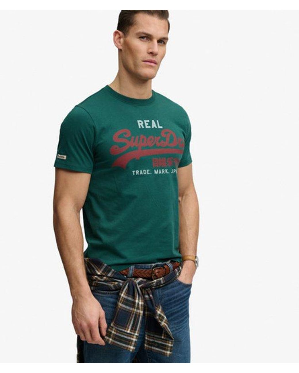 Superdry Green & Co Vintage Logo Classic T-shirt for men