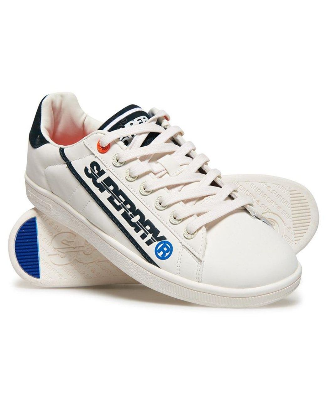 Superdry Sleek Tennis Trainers Multiple Colours in White for Men | Lyst
