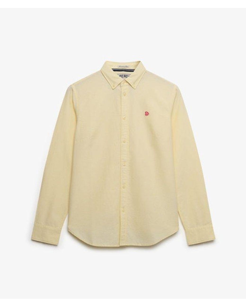 Superdry Natural & Co Slim Oxford Button Down Long Sleeve Shirt