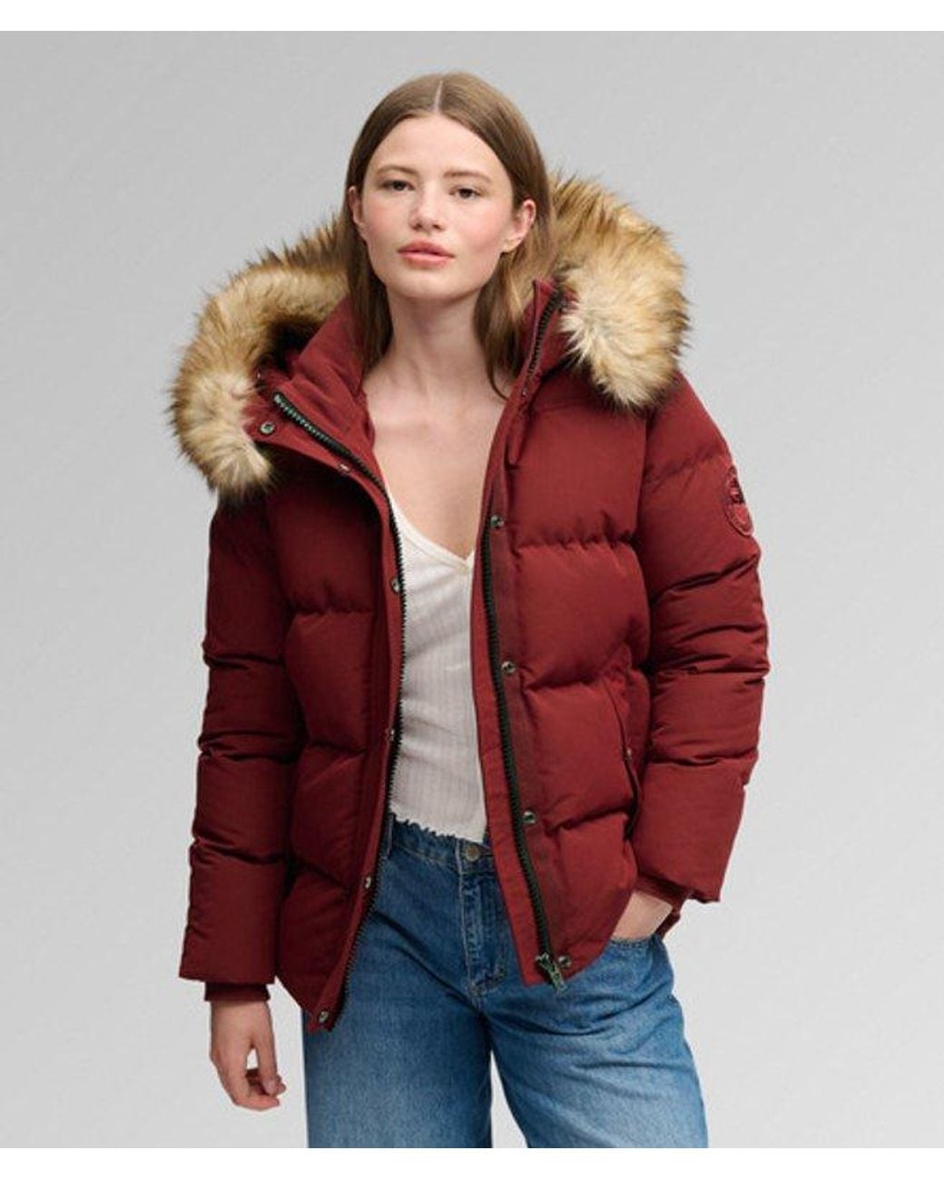 Superdry Red & Co Everest Classic Puffer Jacket