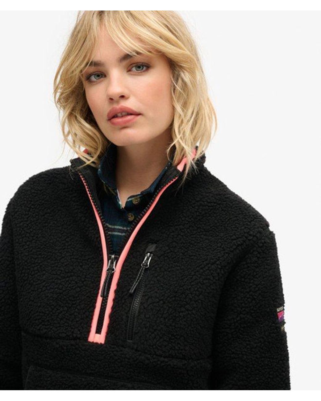 Superdry Black & Co Outdoor Half Zip Fleece