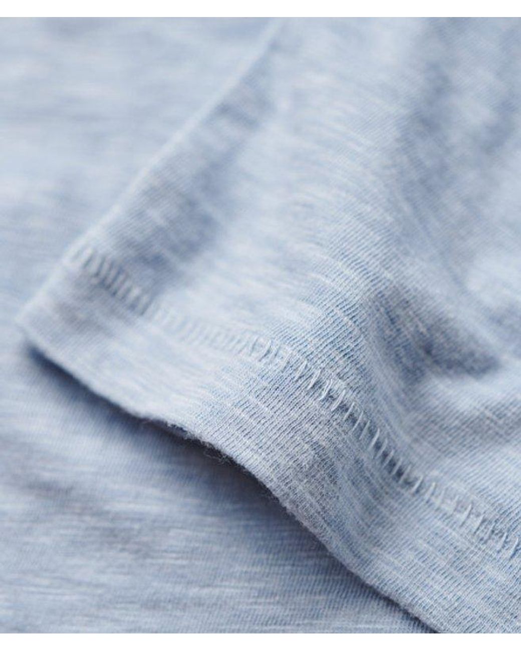 Superdry Blue & Co Slub Embroidered V-neck T-shirt