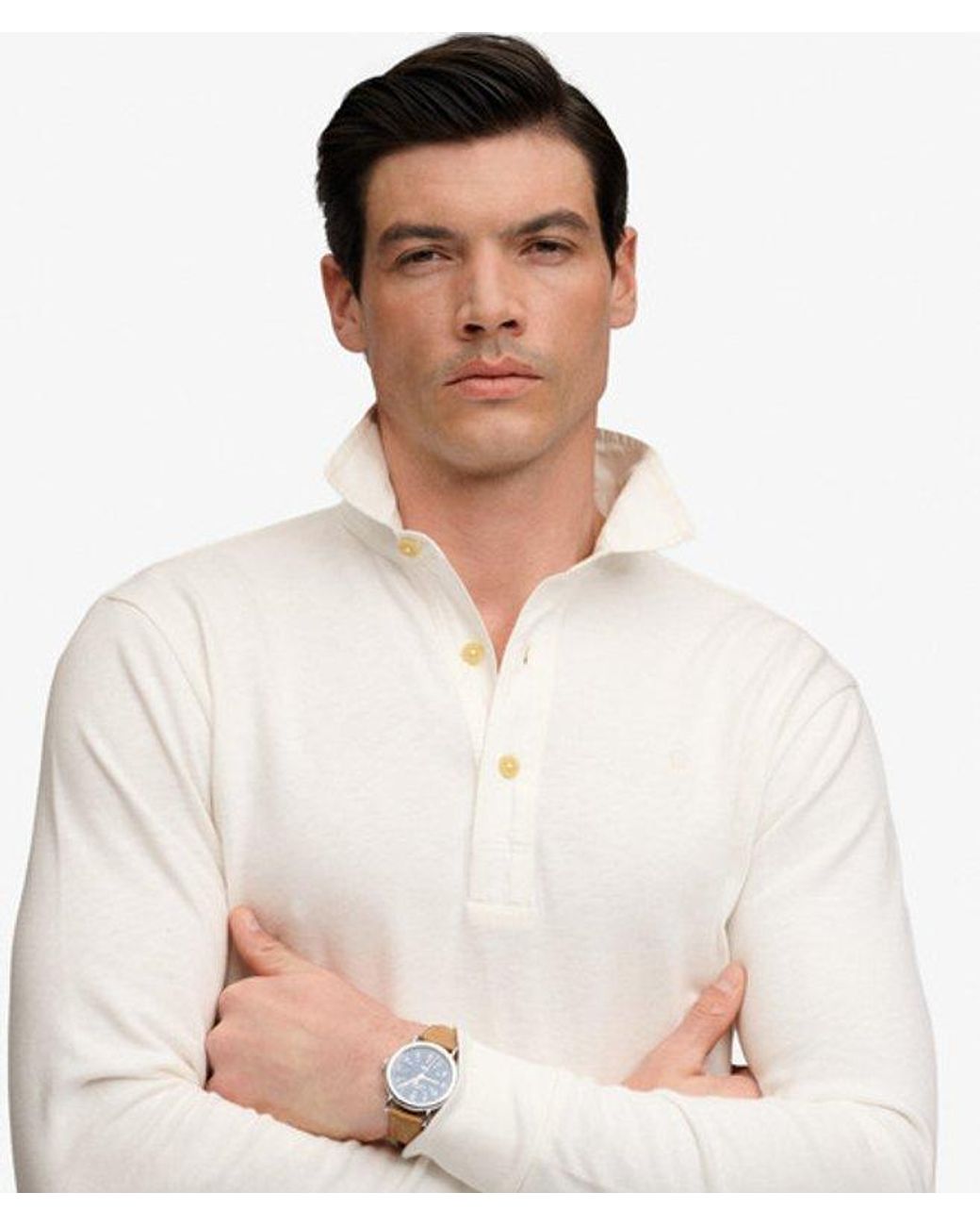 Superdry White & Co Classic Preppy Long Sleeved Top for men