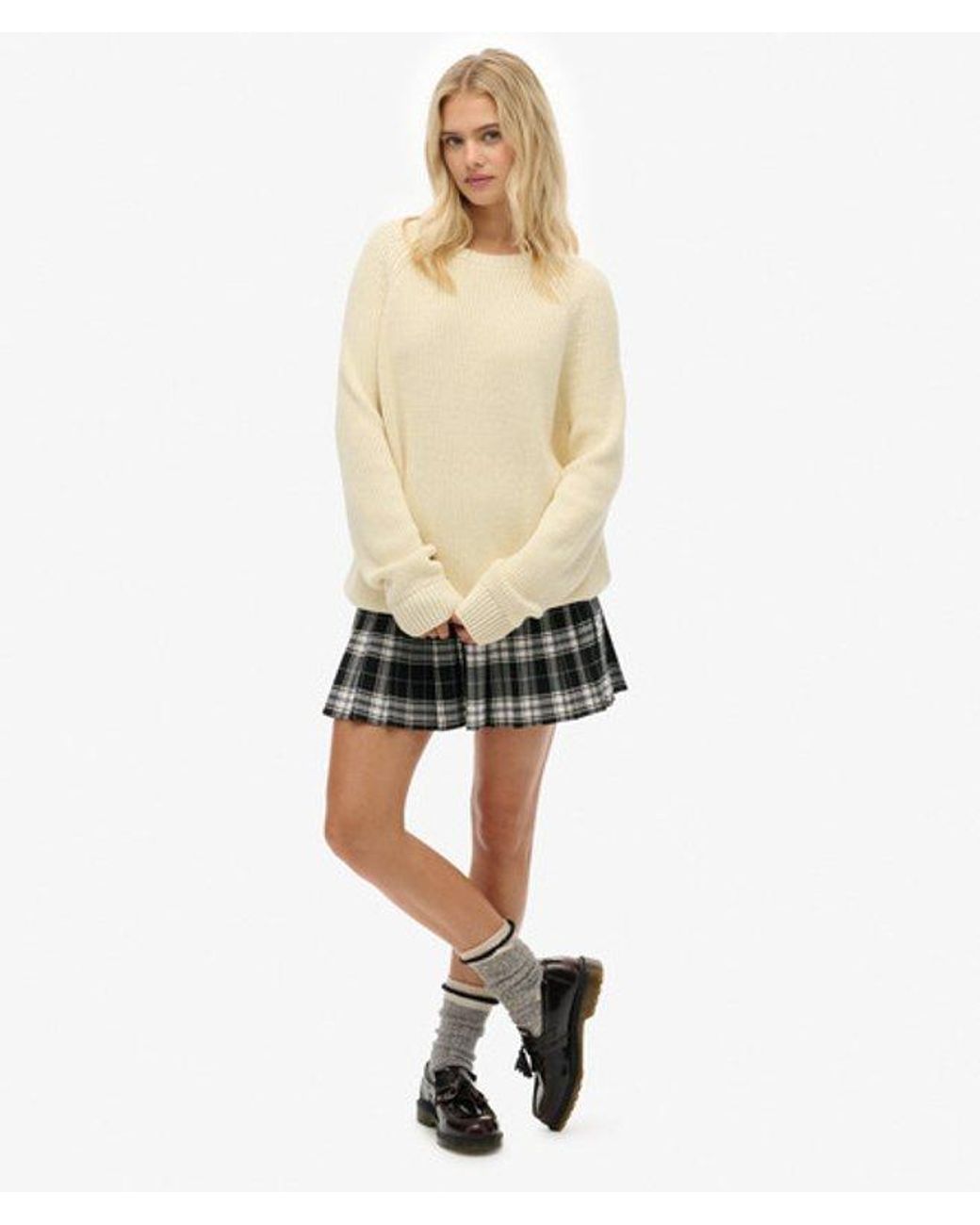 Superdry Natural & Co Relaxed Ribbed Knitted Jumper