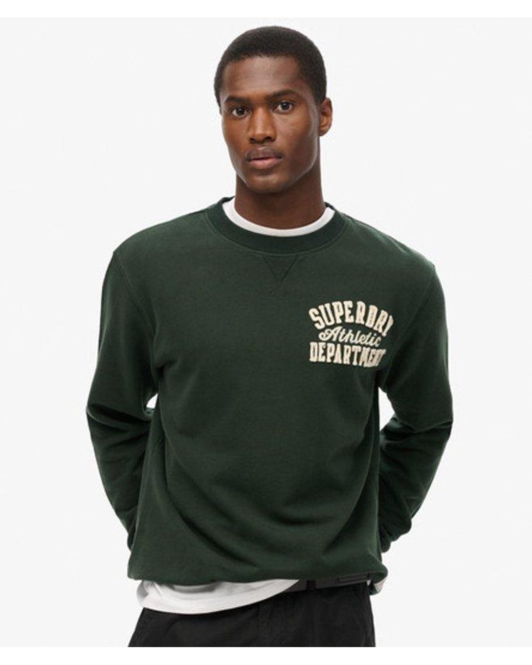 Superdry Green & Co Vintage Athletic Crew Neck Sweatshirt for men