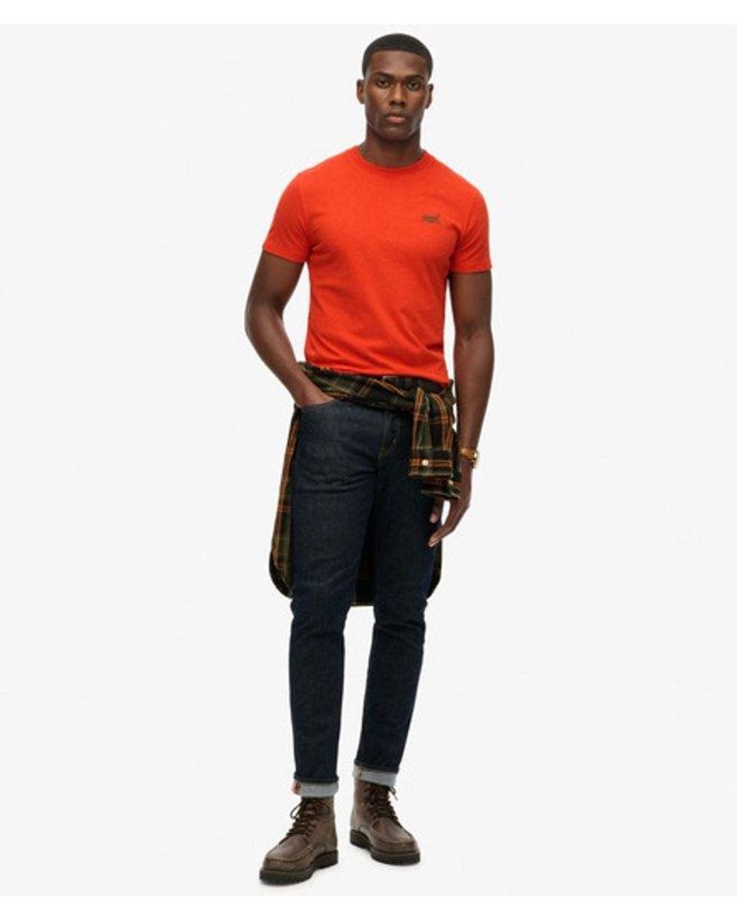 Superdry Red & Co Essential Logo T-shirt for men