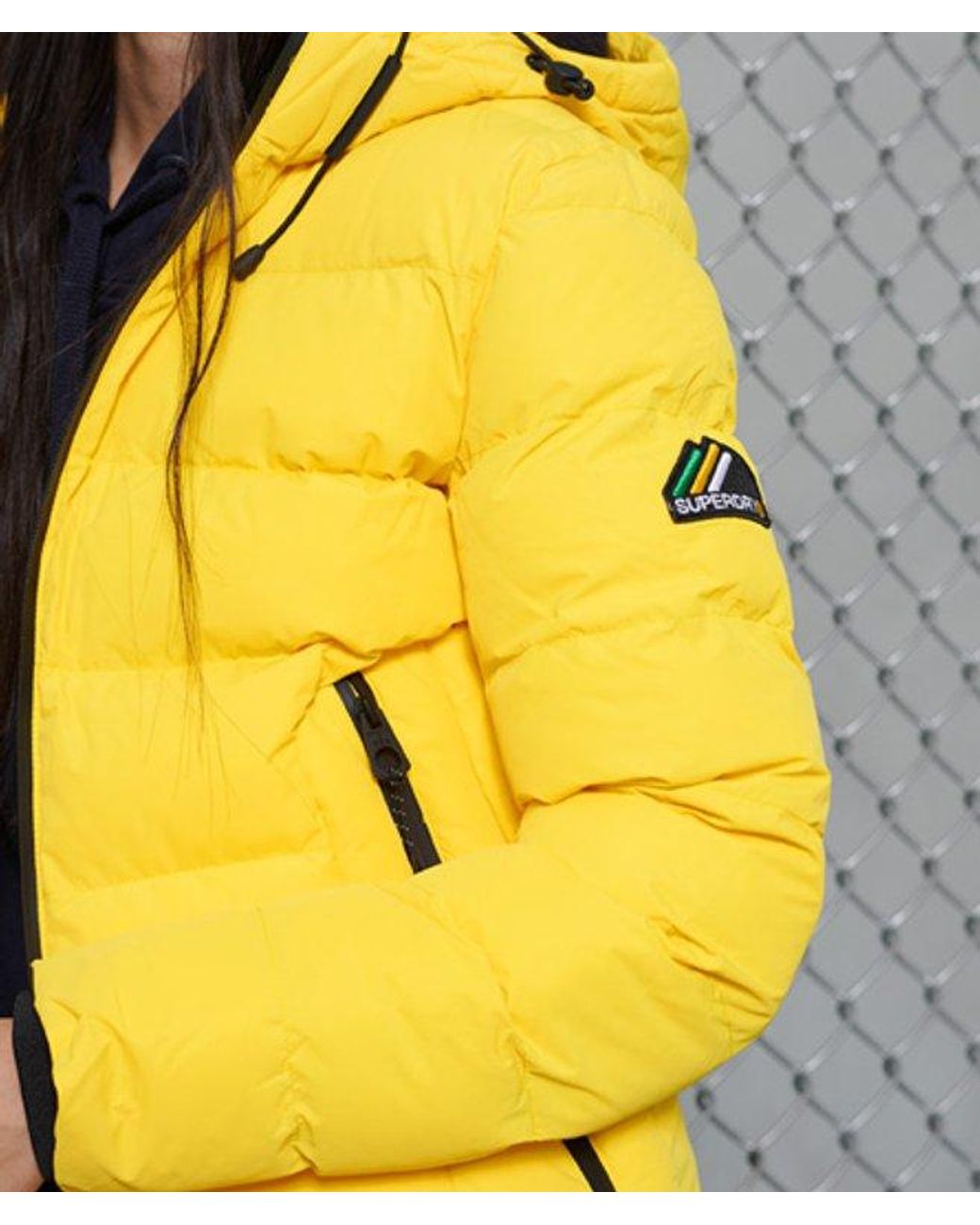 Superdry Yellow Spirit Sports Puffer