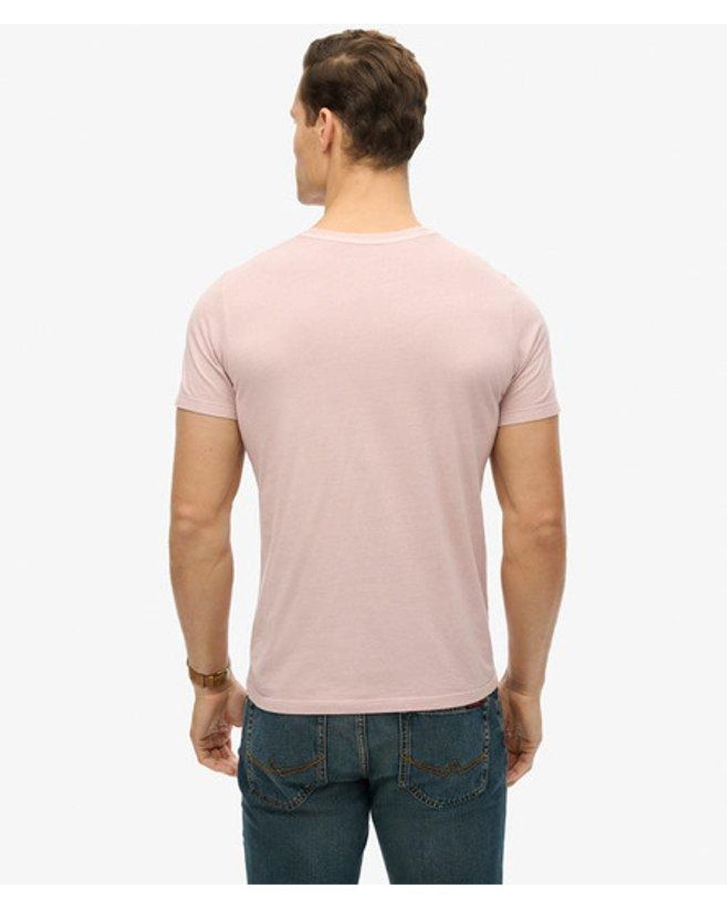 Superdry Pink & Co Classic Essential Pocket T-shirt for men