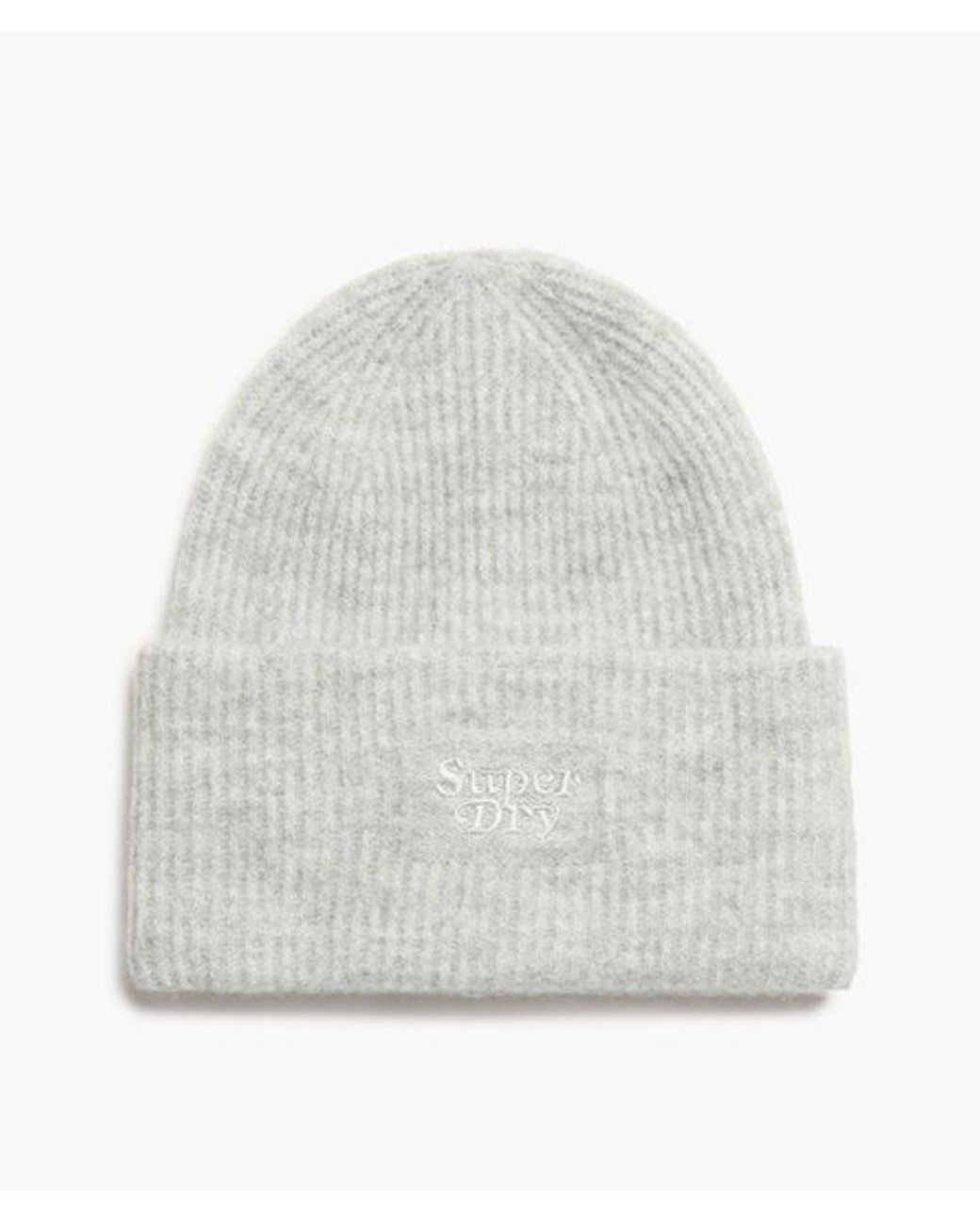 Superdry White & Co Soft Rib Knit Beanie Hat