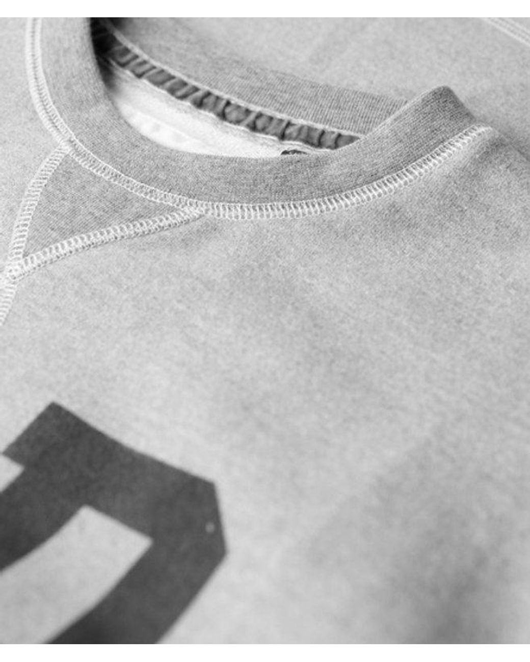 Superdry Gray & Co Athletic Essentials Loose Crop Crew Sweatshirt