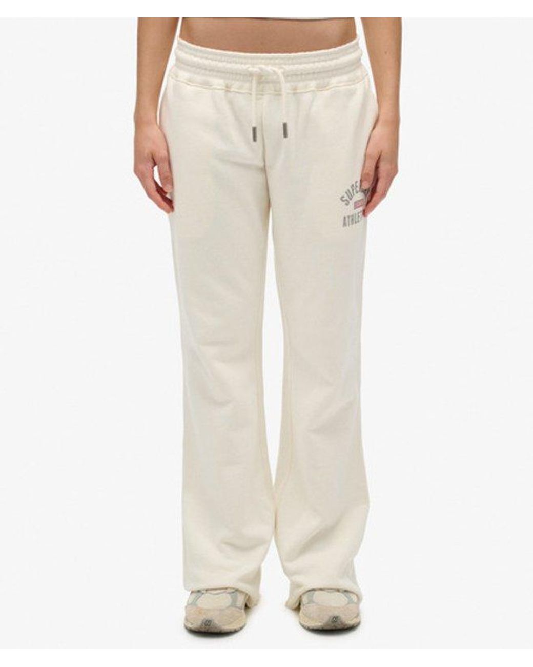 Superdry White & Co Athletic Print Flare joggers