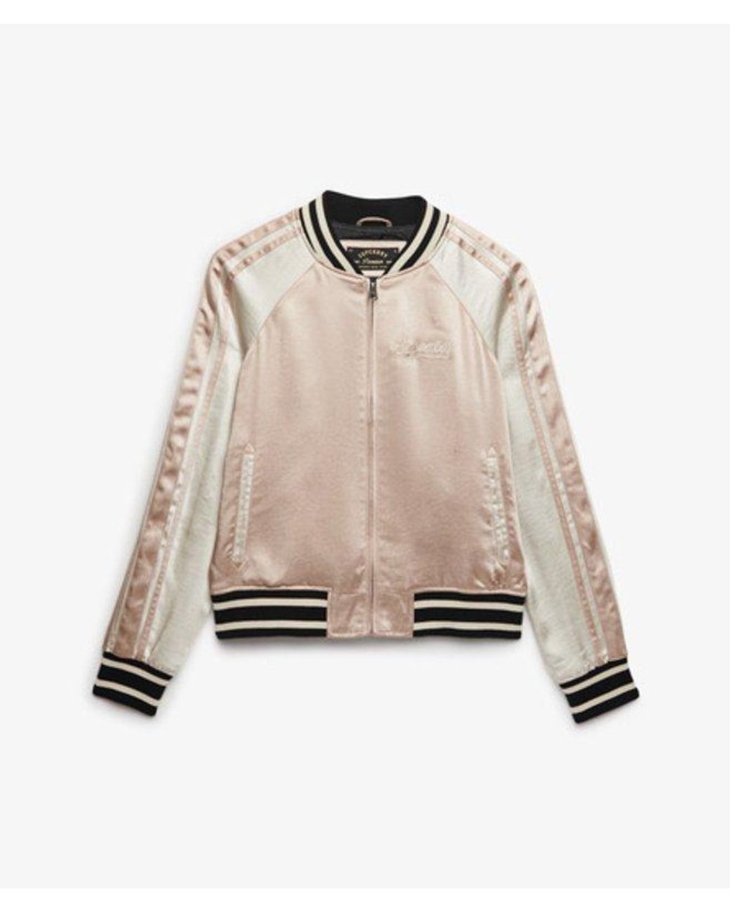 Superdry Gray & Co Suikajan Embroidered Bomber Jacket