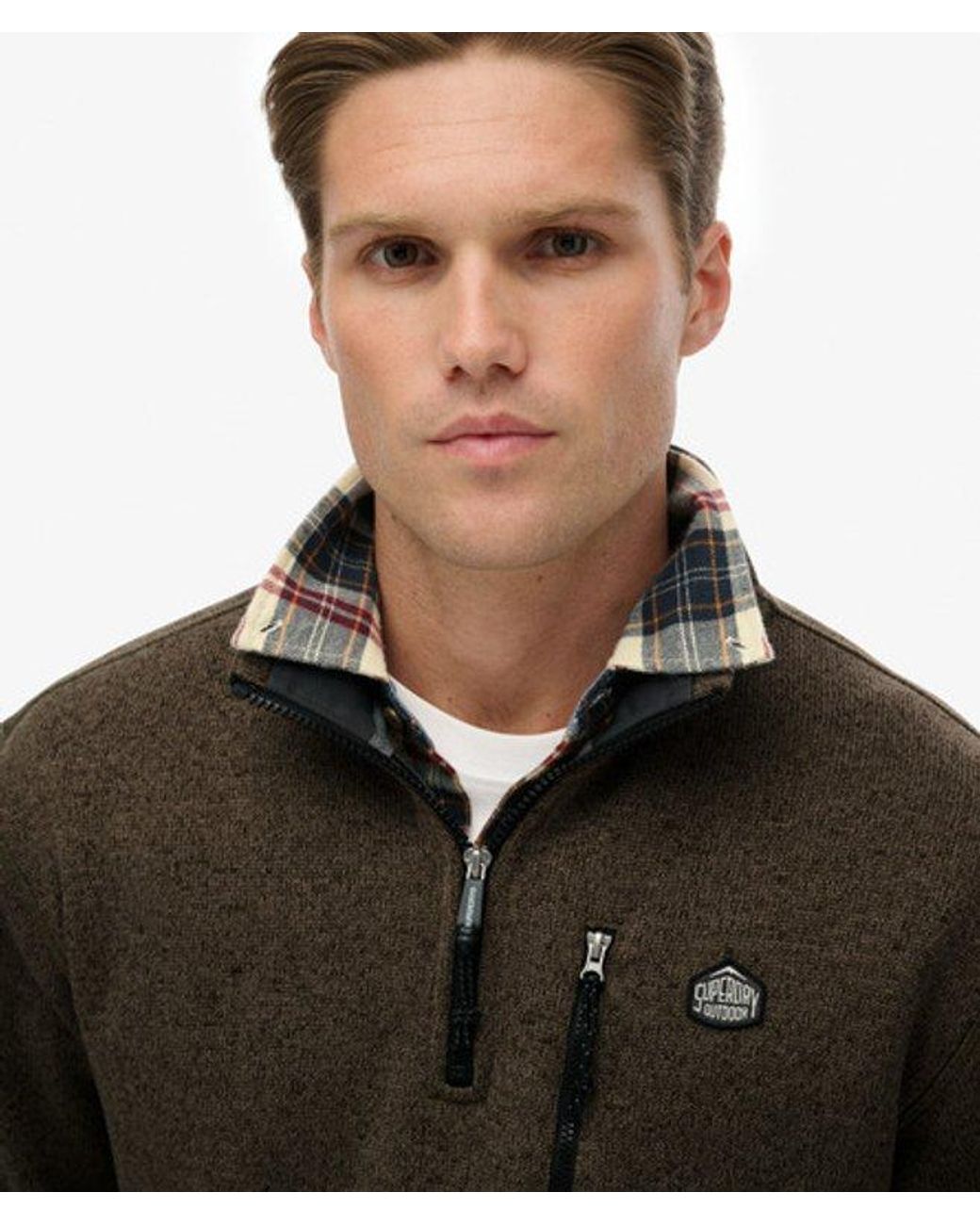 Superdry Black & Co Storm Fleece Half Zip Jumper for men