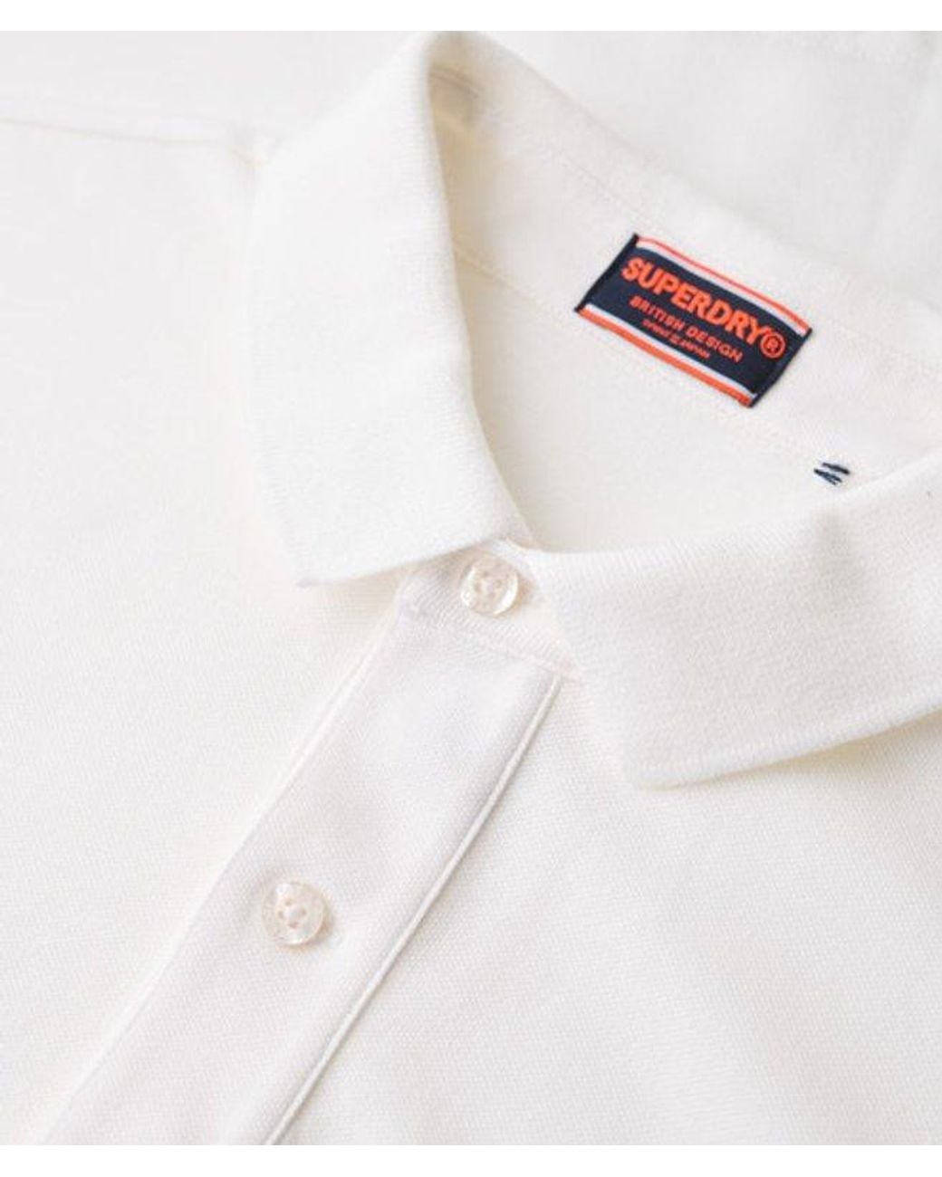 Superdry White & Co City Pique Polo Shirt for men