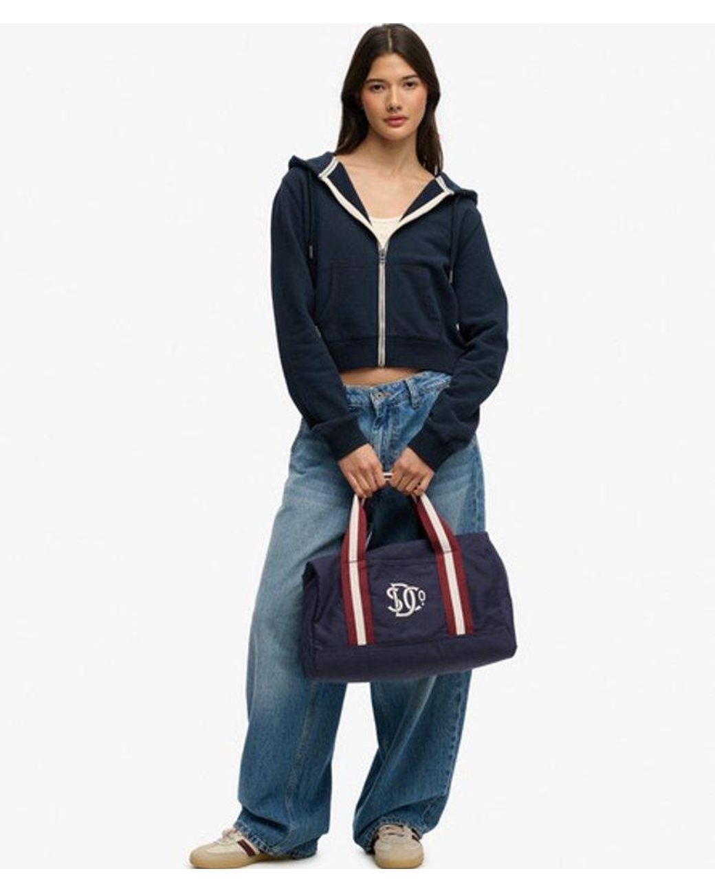 Superdry Blue & Co Athletic Essentials Carry On Bag for men